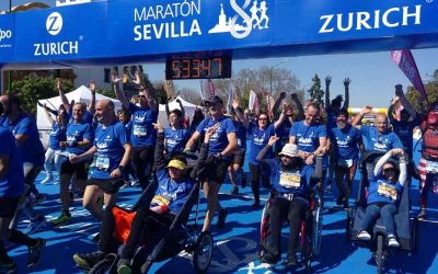 Jóvenes con ataxia telangiectasia vuelven a participar en el Zurich Maratón de Sevilla para buscar una cura