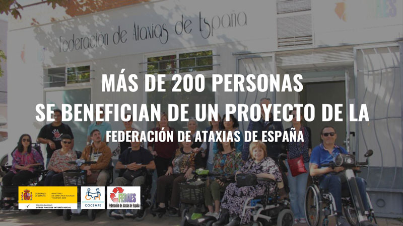 Más de 200 personas se benefician de un proyecto de la Federación de Ataxias de España