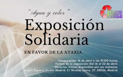 Agua, color y esperanza: Mila Mendieta expone sus acuarelas solidarias a favor de FEDAES