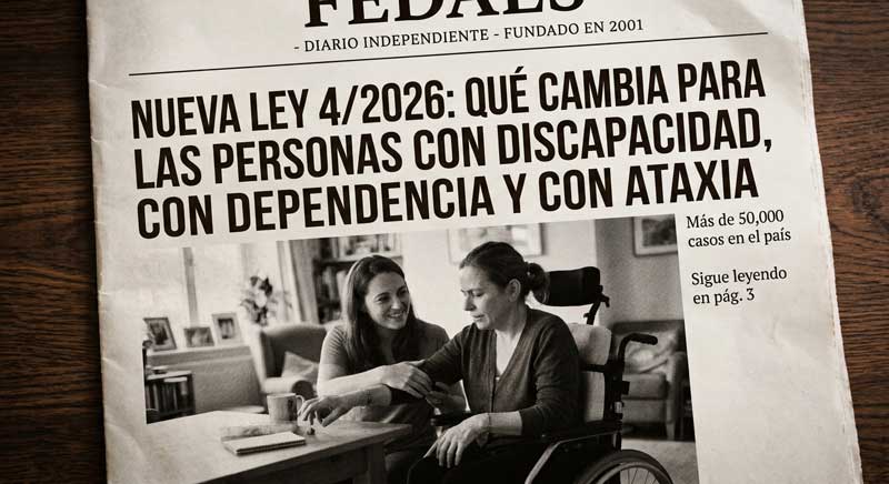Nueva Ley 4/2026: Qué cambia para las personas con discapacidad, con dependencia y con ATAXIA